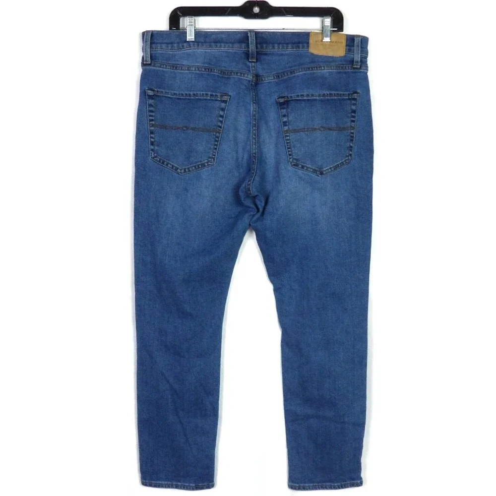 Lucky Brand Medium Wash 411 Athletic Tapered Stretch Denim Jeans Men's 33 X 30